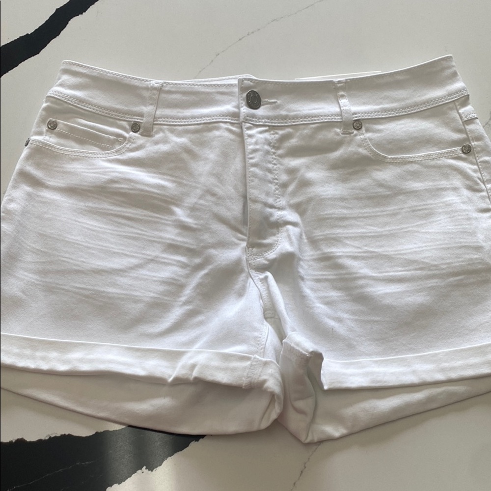 Women's White Denim Shorts